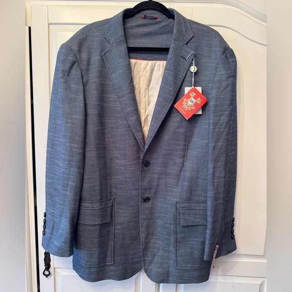 Red Bridge Indigo Blazer nwt sz Large Italy - Picture 1 of 11